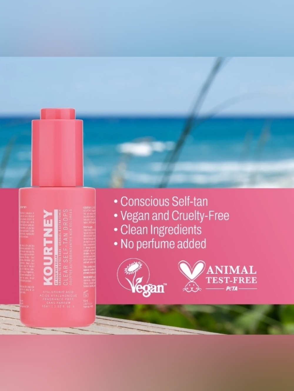Kourtney Keller Clear Self-Tan Drops - Gradual To Extra Dark
